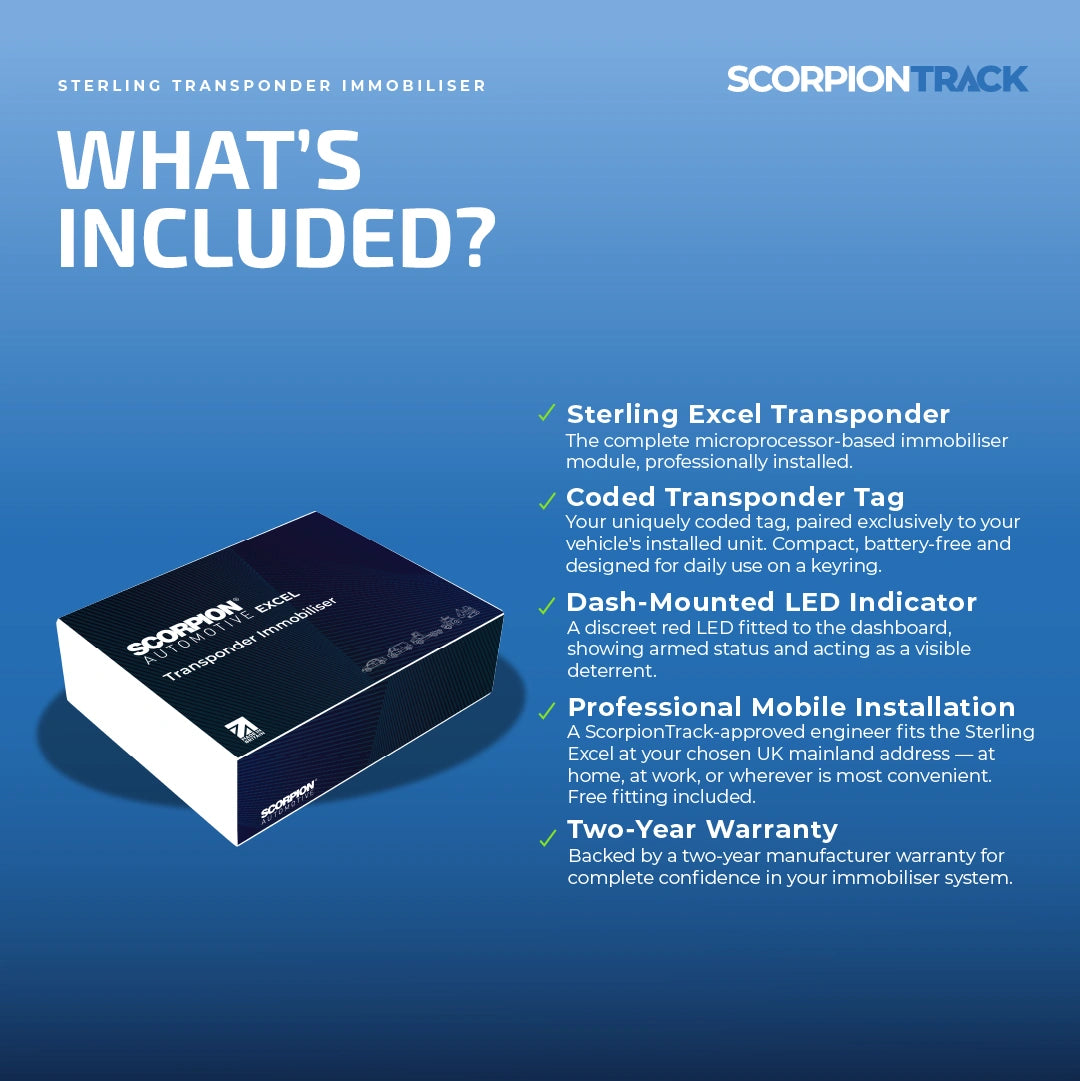 Sterling Excel Transponder Immobiliser 3 - ScorpionTrack